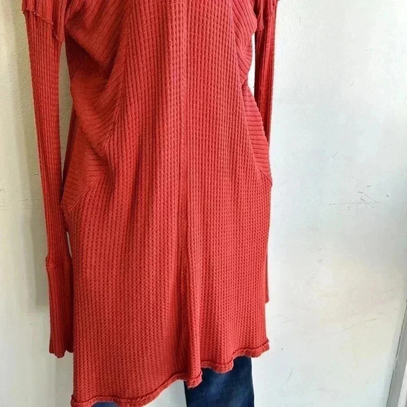 Free People Ventura Thermal Top Burnt Orange Rust Size small - Picture 9 of 9